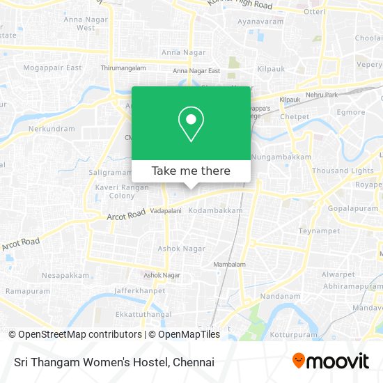 Sri Thangam Women's Hostel map