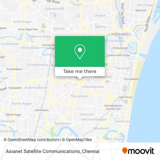 Asianet Satellite Communications map