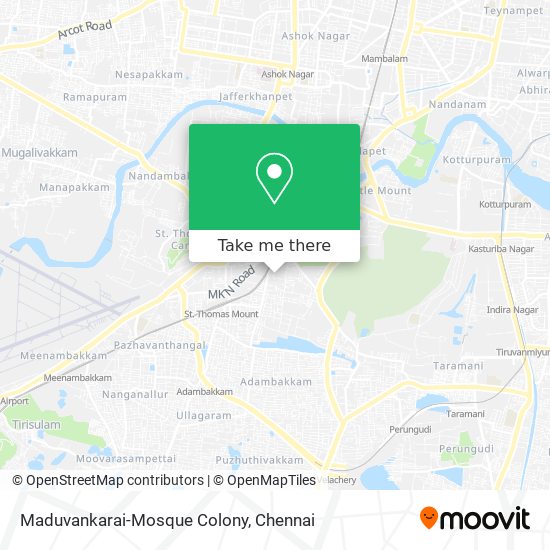 Maduvankarai-Mosque Colony map