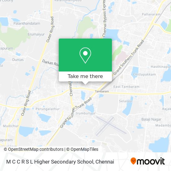 M C C R S L Higher Secondary School map