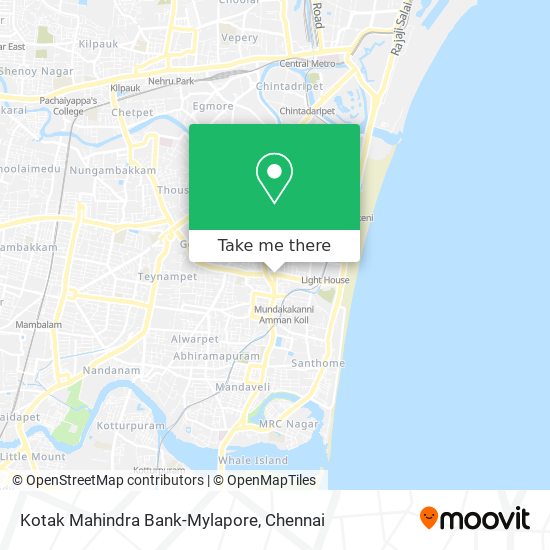 Kotak Mahindra Bank-Mylapore map