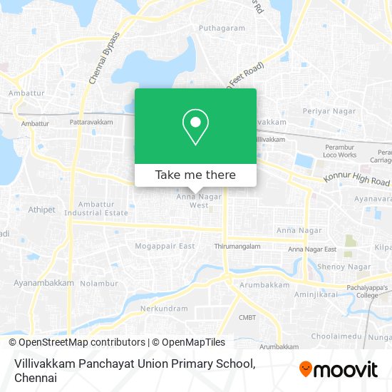 Villivakkam Panchayat Union Primary School map