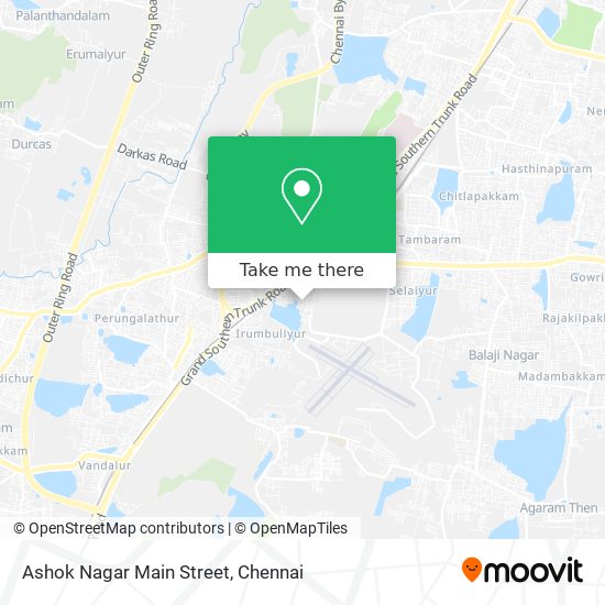 Ashok Nagar Main Street map