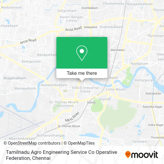 Tamilnadu Agro Engineering Service Co Operative Federation map