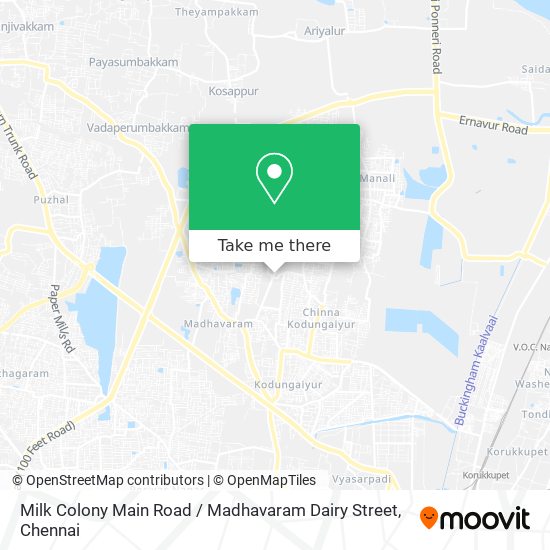 Milk Colony Main Road / Madhavaram Dairy Street map