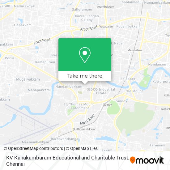 KV Kanakambaram Educational and Charitable Trust map