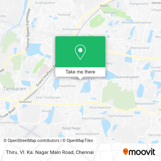Thiru. VI. Ka. Nagar Main Road map
