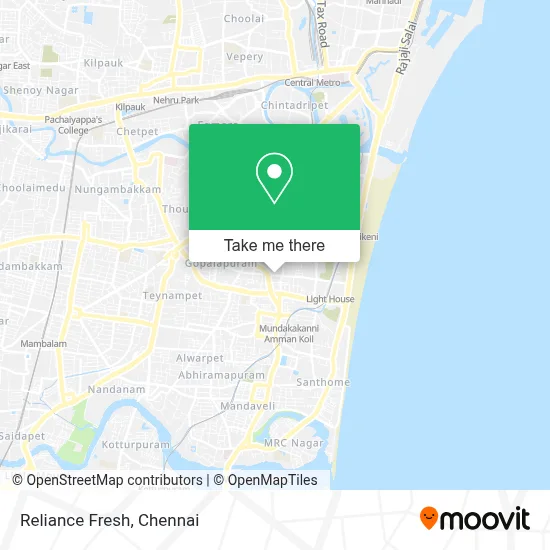Reliance Fresh map