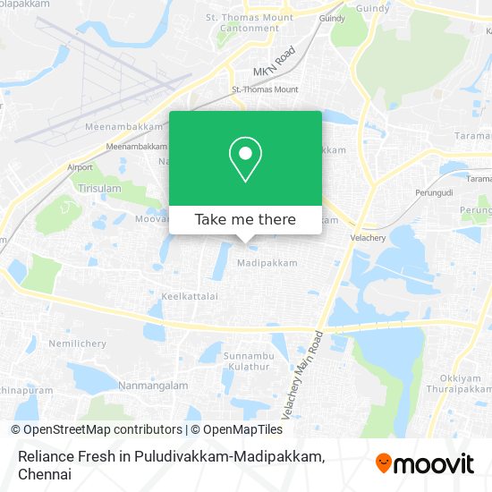 Reliance Fresh in Puludivakkam-Madipakkam map