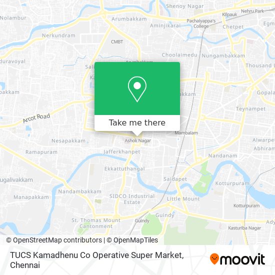 TUCS Kamadhenu Co Operative Super Market map