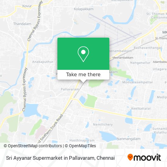 Sri Ayyanar Supermarket in Pallavaram map