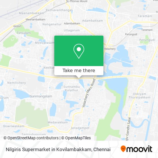 Nilgiris Supermarket in Kovilambakkam map