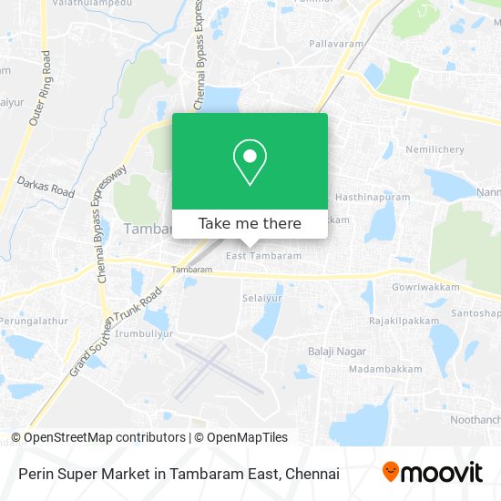 Perin Super Market in Tambaram East map