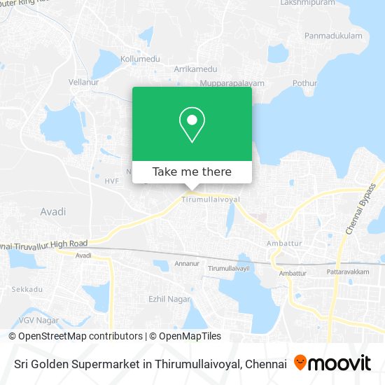 Sri Golden Supermarket in Thirumullaivoyal map