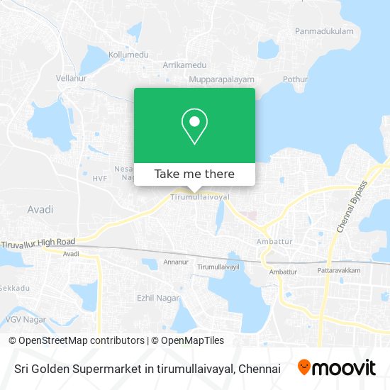 Sri Golden Supermarket in tirumullaivayal map