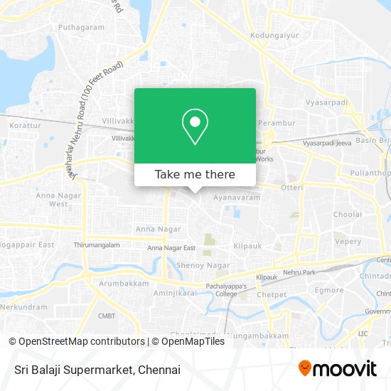 Sri Balaji Supermarket map