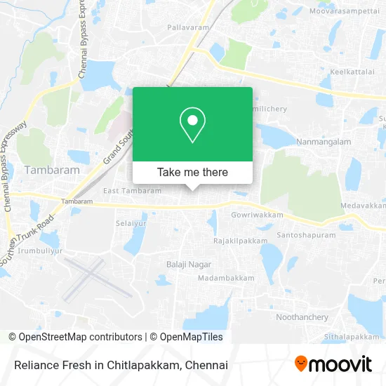 Reliance Fresh in Chitlapakkam map