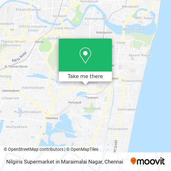 Nilgiris Supermarket in Maraimalai Nagar map