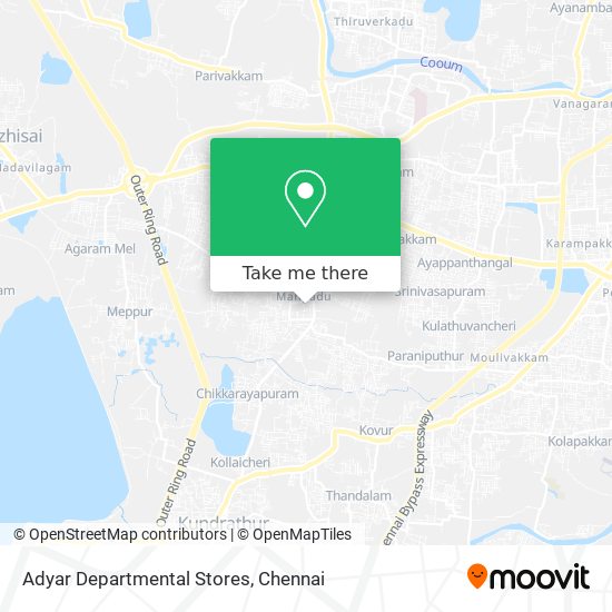 Adyar Departmental Stores map