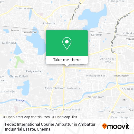 Fedex International Courier Ambattur in Ambattur Industrial Estate map