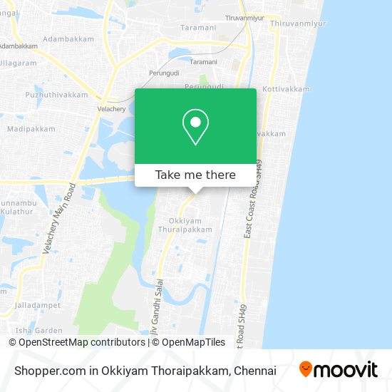 Shopper.com in Okkiyam Thoraipakkam map