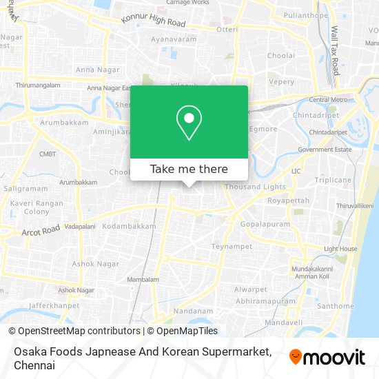 Osaka Foods Japnease And Korean Supermarket map