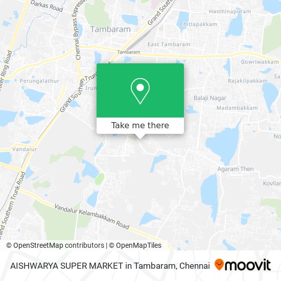 AISHWARYA SUPER MARKET in Tambaram map