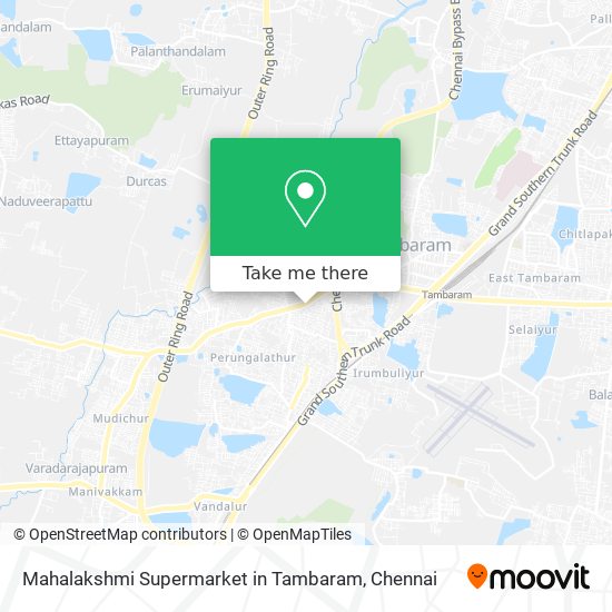 Mahalakshmi Supermarket in Tambaram map