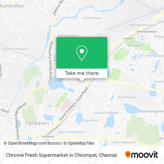 Chrome Fresh Supermarket in Chrompet map