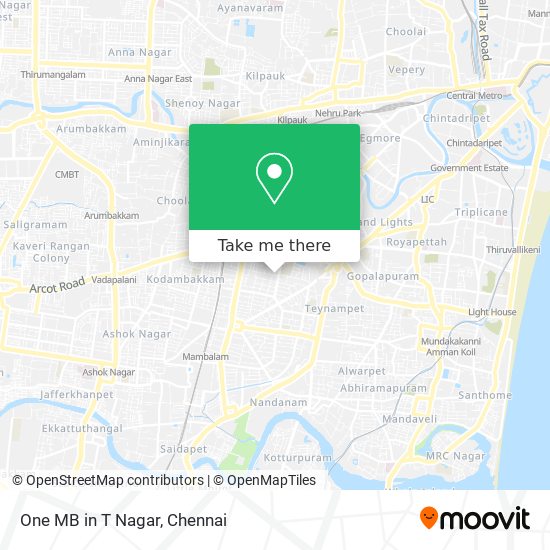 One MB in T Nagar map