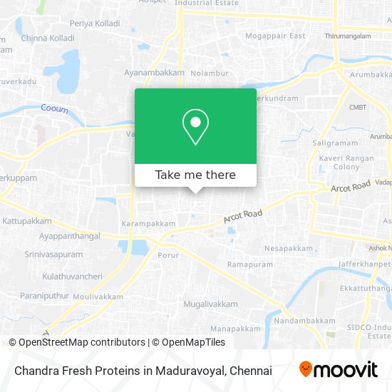 Chandra Fresh Proteins in Maduravoyal map