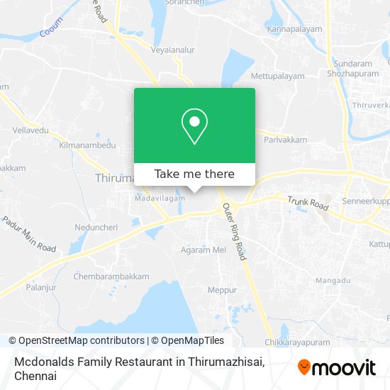 Mcdonalds Family Restaurant in Thirumazhisai map