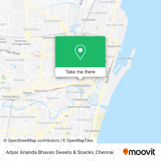 Adyar Ananda Bhavan Sweets & Snacks map
