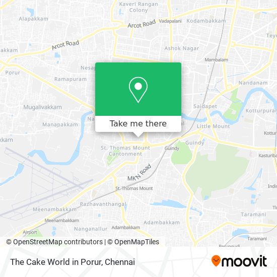 The Cake World in Porur map