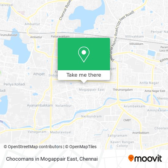 Chocomans in Mogappair East map