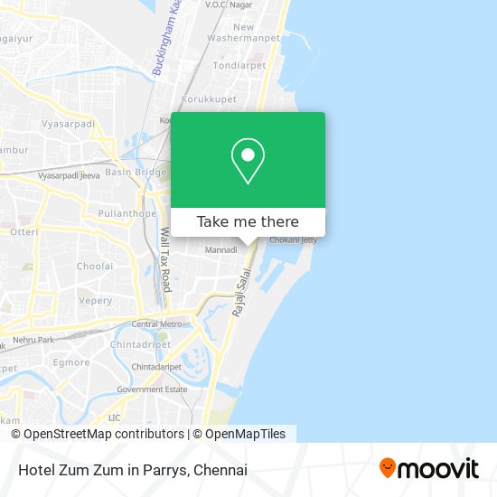 Hotel Zum Zum in Parrys map