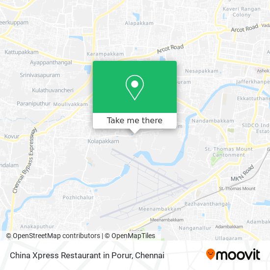 China Xpress Restaurant in Porur map