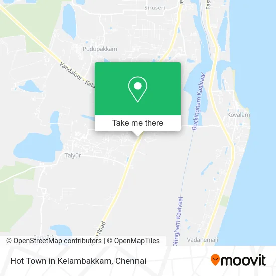 Hot Town in Kelambakkam map