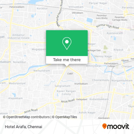 Hotel Arafa map