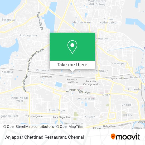 Anjappar Chettinad Restaurant map