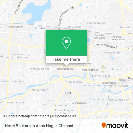 Hotel Bhukara in Anna Nagar map