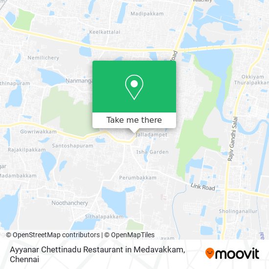 Ayyanar Chettinadu Restaurant in Medavakkam map