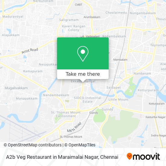 A2b Veg Restaurant in Maraimalai Nagar map