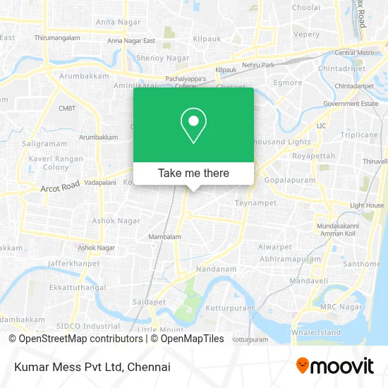Kumar Mess Pvt Ltd map
