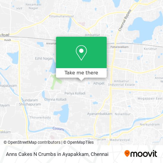 Anns Cakes N Crumbs in Ayapakkam map