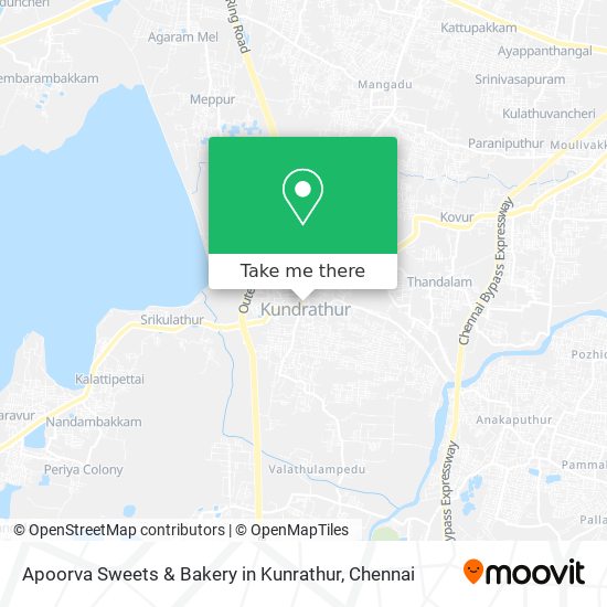 Apoorva Sweets & Bakery in Kunrathur map