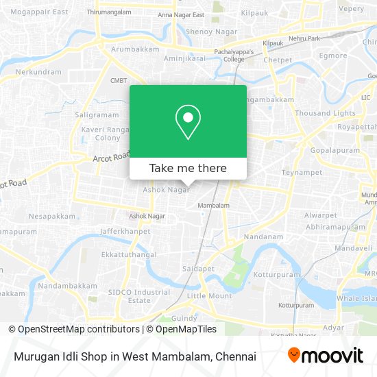 Murugan Idli Shop in West Mambalam map