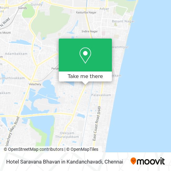Hotel Saravana Bhavan in Kandanchavadi map