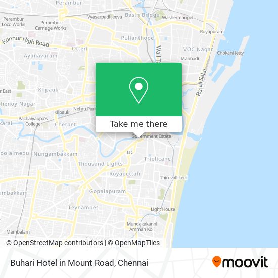 Buhari Hotel in Mount Road map