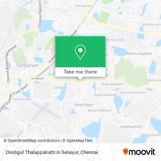 Dindigul Thalappakatti in Selaiyur map